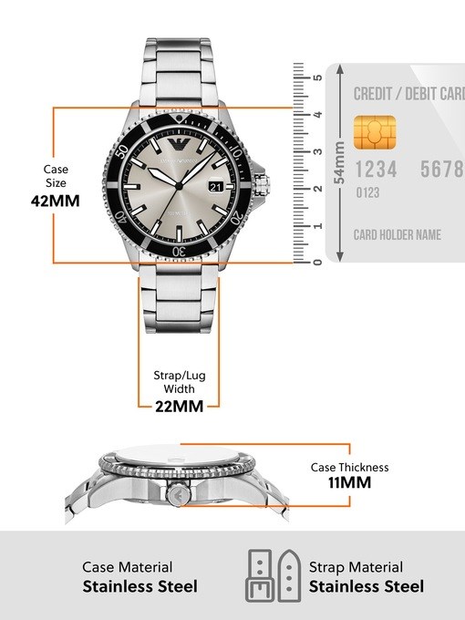 Emporio Armani Silver Watch AR11683
