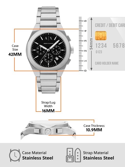 Armani Exchange Silver Watch AX4186