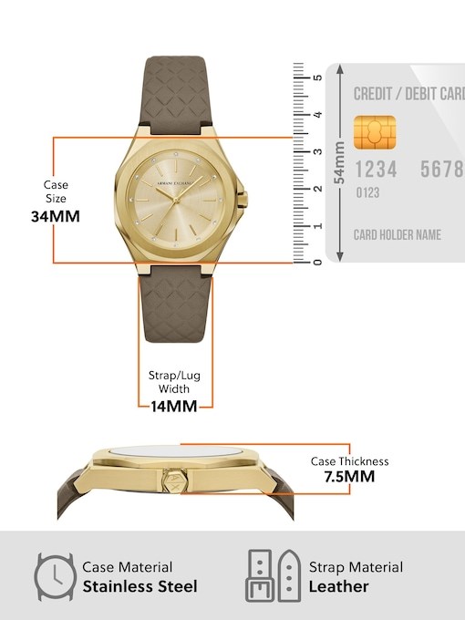Armani Exchange Brown Watch AX4617