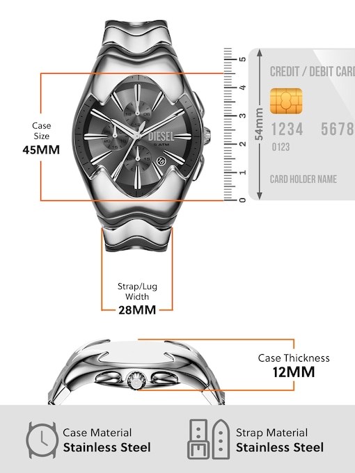 Diesel Mercurial Silver Watch DZ4683