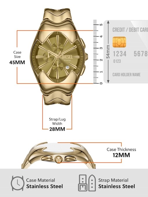 Diesel Mercurial Gold Watch DZ4681
