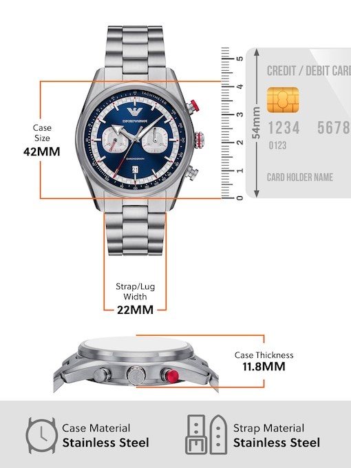 Emporio Armani Silver Watch AR11676