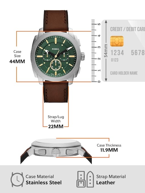 Fossil Machine Brown Watch FS6100