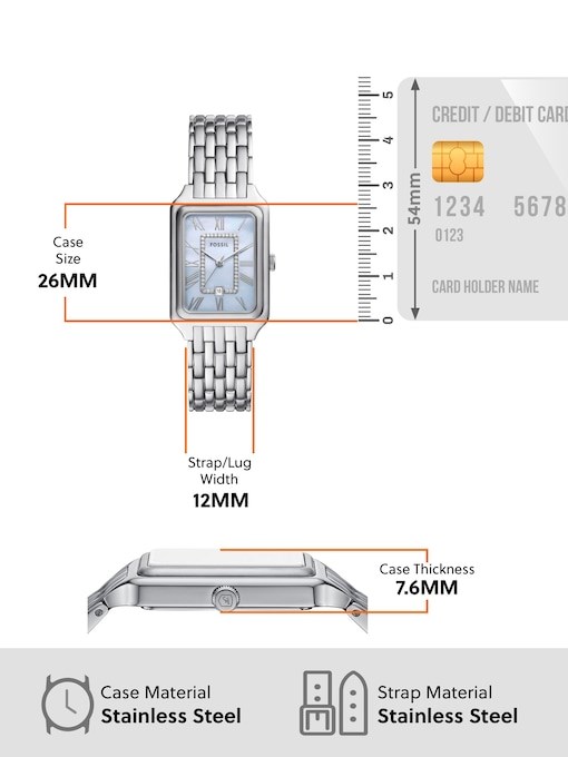 Fossil Raquel Silver Watch ES5402 Fossil Raquel Silver Watch ES5402