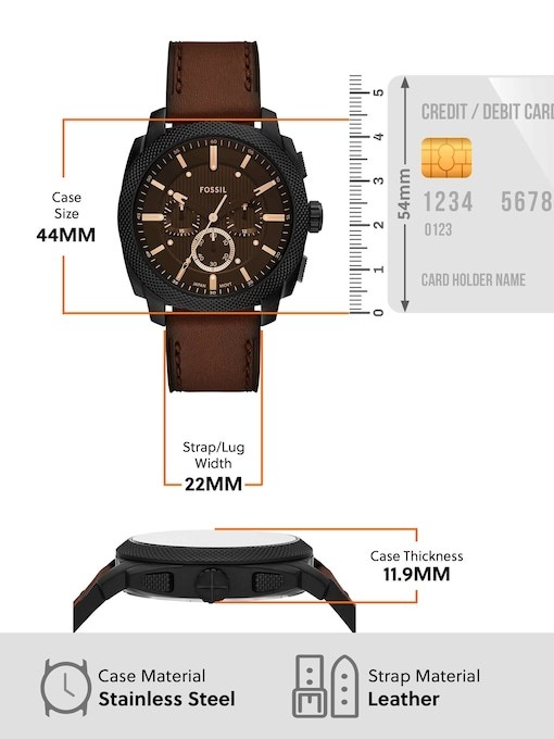 Fossil Machine Brown Watch FS6101