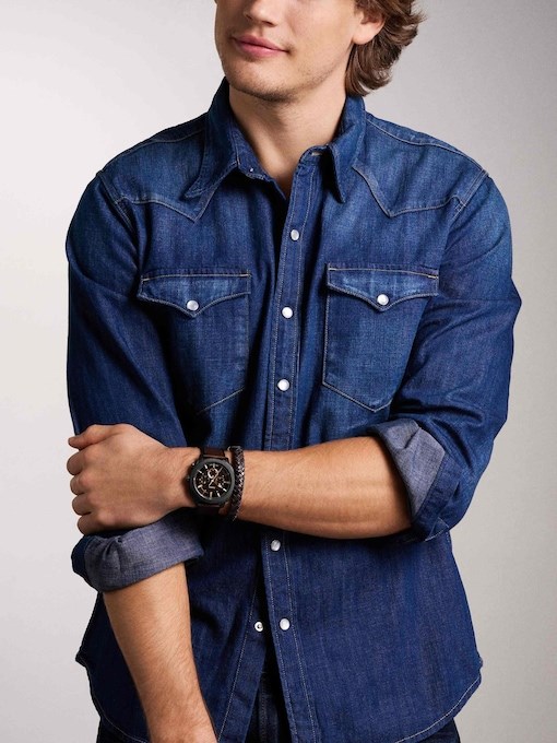 Fossil Machine Brown Watch FS6102SET