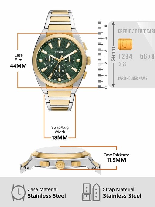 Fossil Everett Two Tone Watch FS6106 Fossil Everett Two Tone Watch FS6106