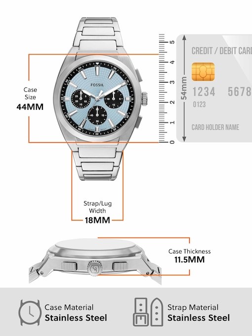 Fossil Everett Silver Watch FS6105