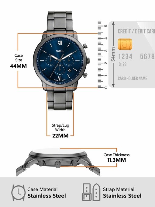 Fossil Neutra Gun-Metal Watch FS6111 Fossil Neutra Gun-Metal Watch FS6111