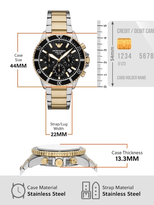 Emporio Armani Two Tone Watch AR11680