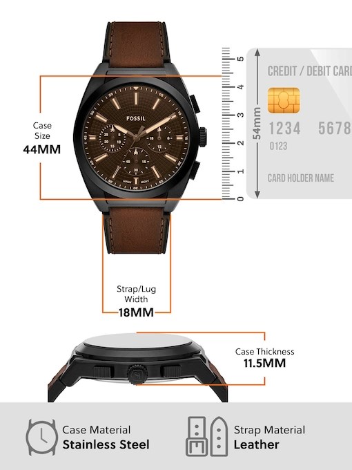 Fossil Everett Brown Watch FS6108