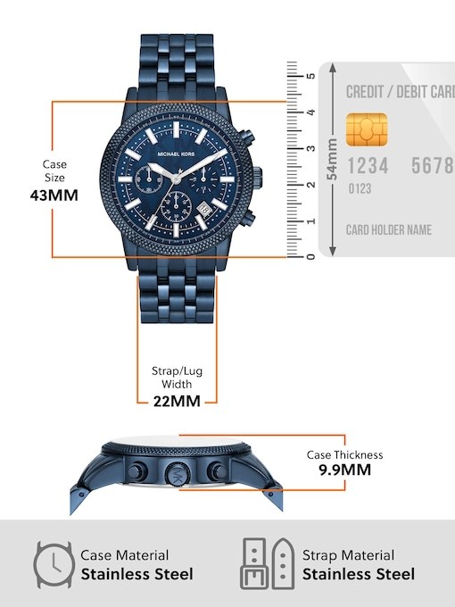 Michael Kors Hutton Blue Watch MKO1165