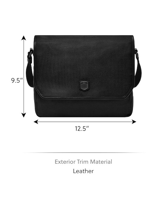 Fossil Hayes Black Courier Bag MBG9628001