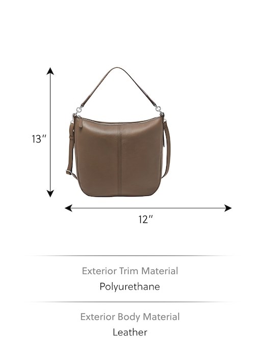Fossil Jolie Gray Hobo Bag ZB1434793