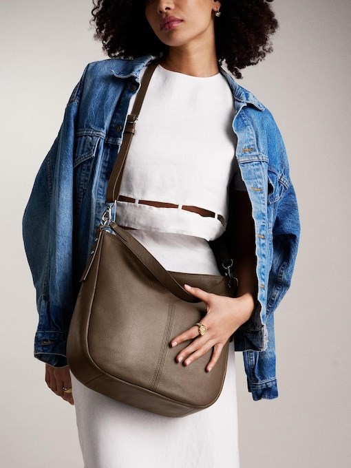 Fossil Jolie Gray Hobo Bag ZB1434793