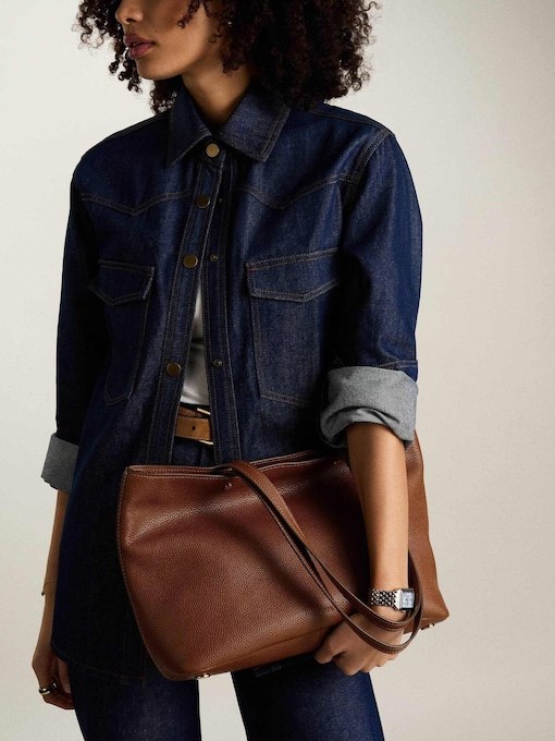 Fossil Jessie Brown Tote Bag ZB11105200