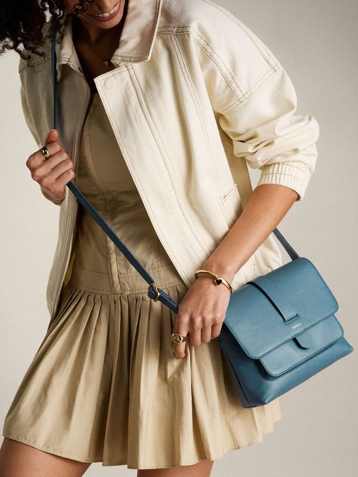 Fossil Kinley Blue Crossbody Bag ZB7878106