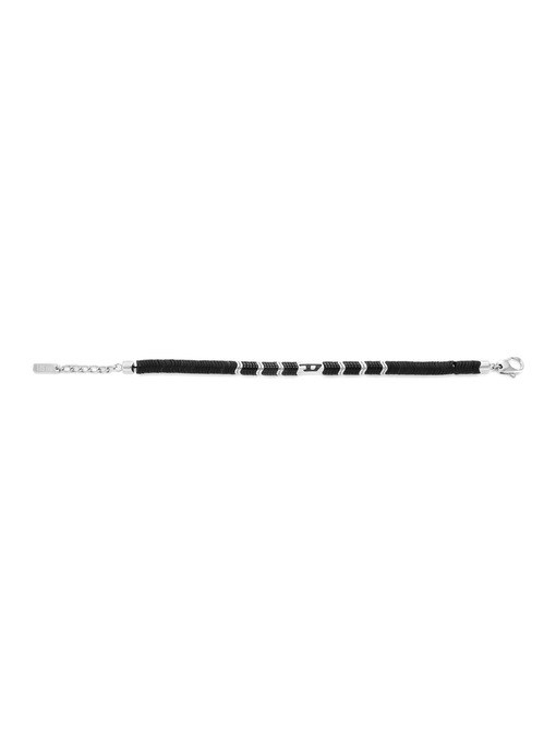 Diesel D Logo Silver Bracelet DX1572931