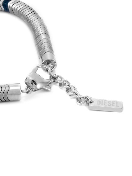 Diesel D Logo Silver Bracelet DX1574931