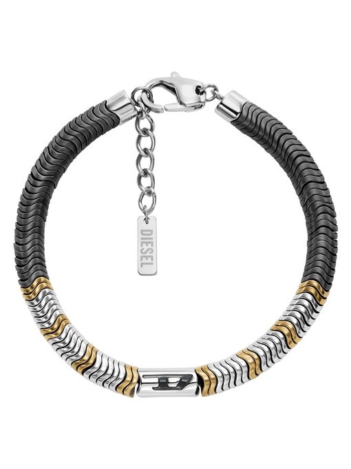 Diesel D Logo Silver Bracelet DX1573931