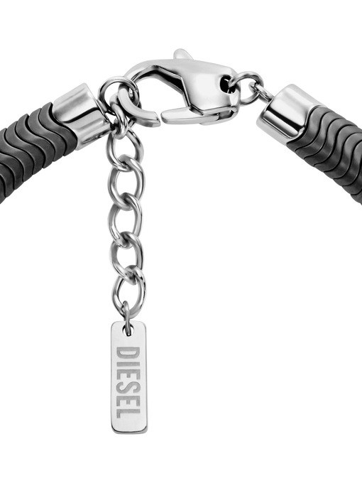 Diesel D Logo Silver Bracelet DX1573931