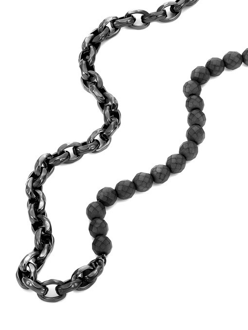 Armani Exchange Gunmetal Necklace AXG0150060