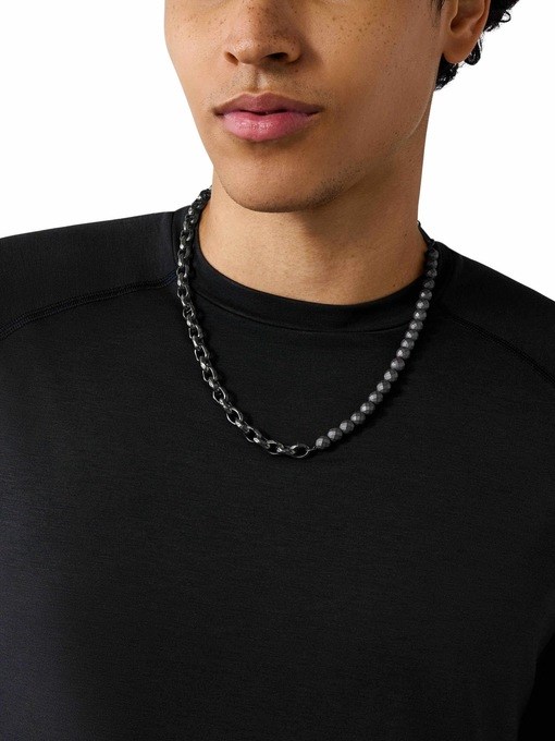 Armani Exchange Gunmetal Necklace AXG0150060