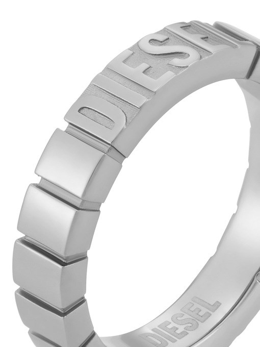 Diesel Font Silver Ring DX1591040