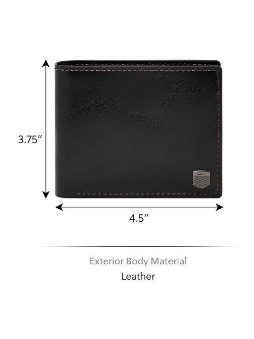 Fossil Hayes Black Wallet ML4689001