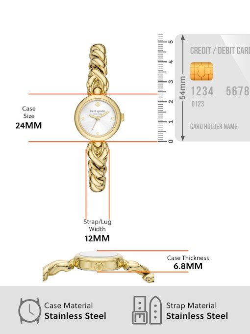 Kate Spade Monroe Gold Watch KSW1838