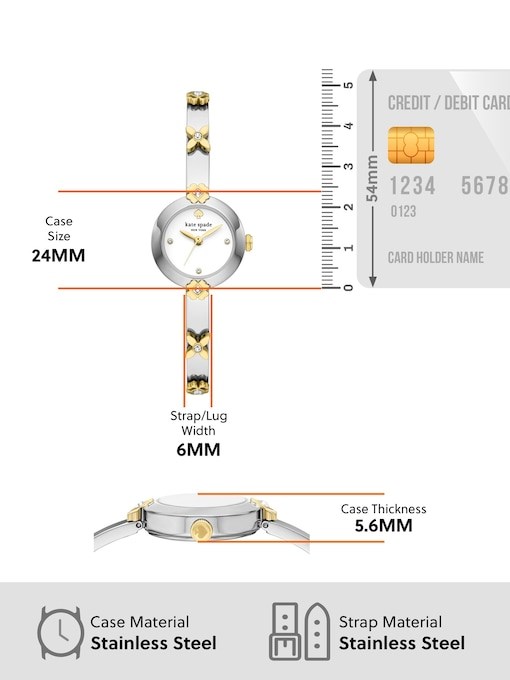 Kate Spade Monroe Two Tone Watch KSW1836