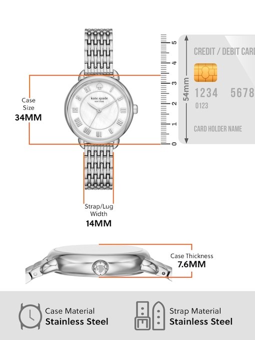 Kate Spade Lily Avenue Silver Watch KSW1839