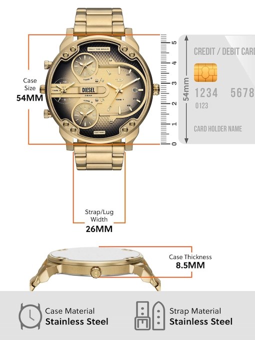 Diesel Mr. Daddy Slim Gold Watch DZ7490