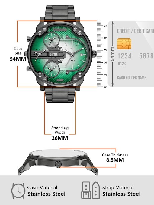 Diesel Mr. Daddy Slim Gunmetal Watch DZ7488