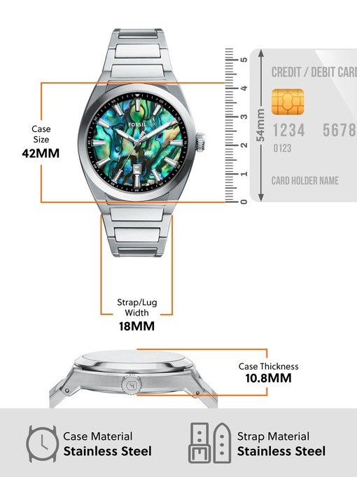 Fossil Everett Silver Watch FS6114