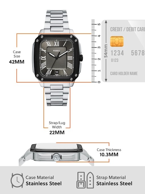 Fossil Crosby Silver Watch FS6122