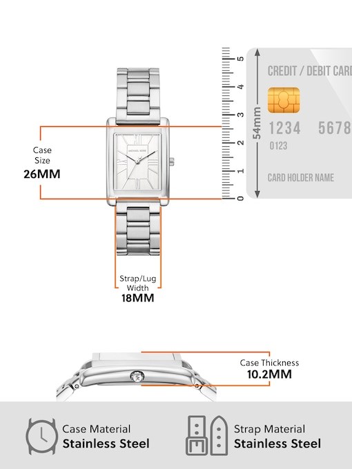 Michael Kors Essex Silver Watch MK4906