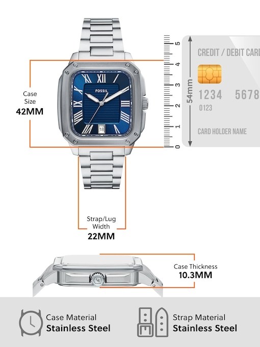 Fossil Crosby Silver Watch FS6121