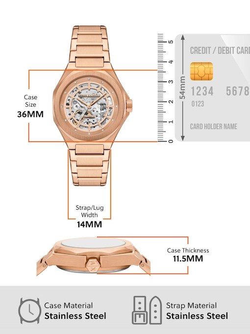 Armani Exchange Rose Gold Watch AX4619