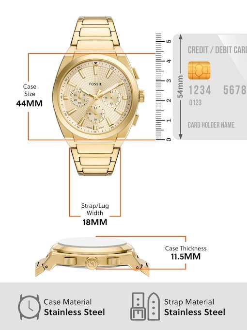 Fossil Everett Gold Watch FS6119