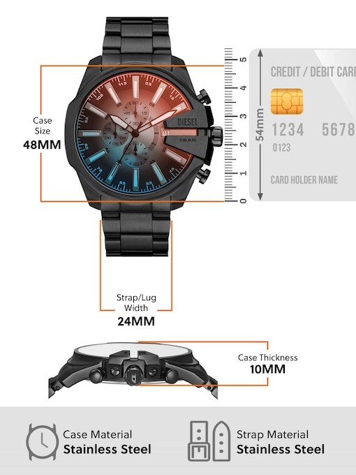 Diesel Mega Chief Slim Black Watch DZ4689