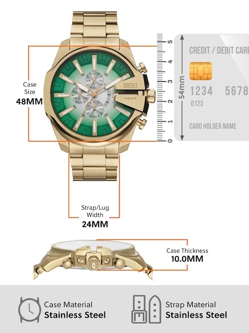 Diesel Mega Chief Slim Gold Watch DZ4684