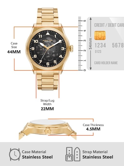 Michael Kors Panorama Gold Watch MK9218