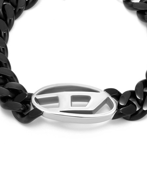 Diesel Oval D Logo Black Bracelet DX1611931