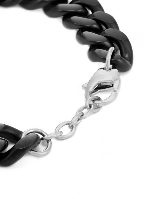 Diesel Oval D Logo Black Bracelet DX1611931