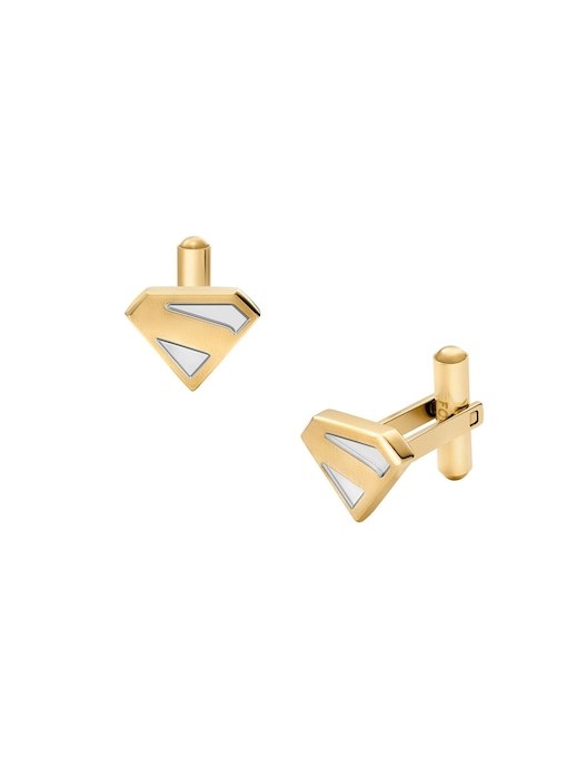 Superman x Fossil Two-Tone Stainless Steel Cuff Links JFC04892998