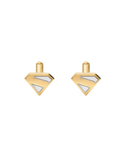 Superman x Fossil Two-Tone Stainless Steel Cuff Links JFC04892998