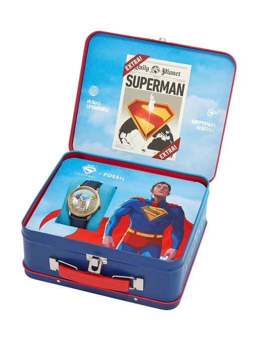 Fossil Superman Blue Watch Set LE1208SET