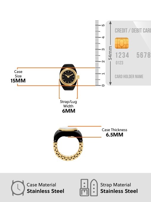 Fossil Watch Ring Gold Watch ES5413