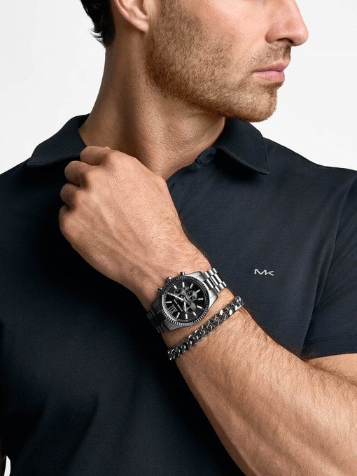 Michael Kors Lexington Gunmetal Watch Set MK9217SET